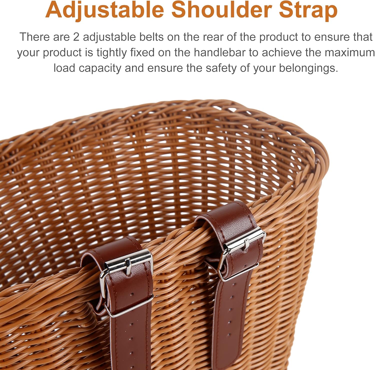 Woven Plastic Front Basket