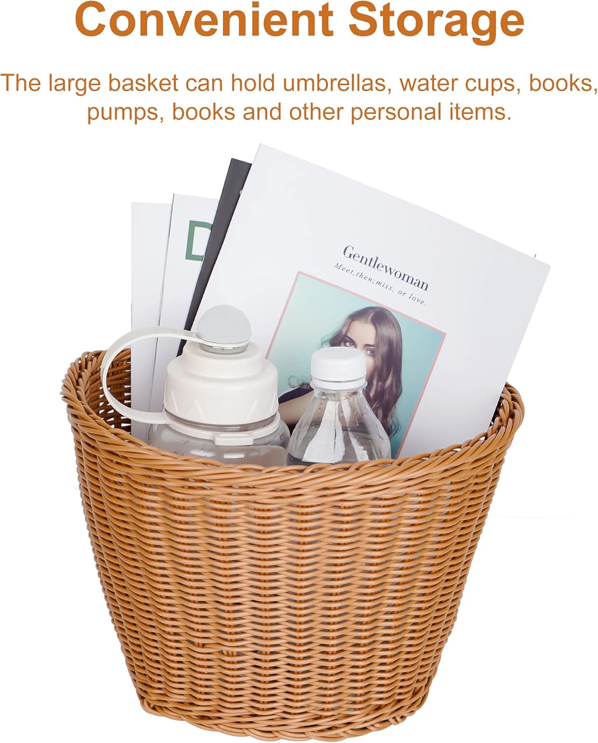 Woven Plastic Front Basket
