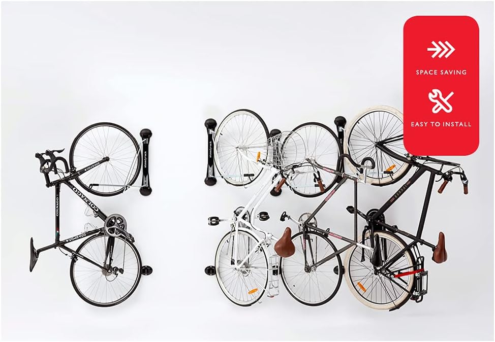 No Lift Swivel Bike Wall Mount, Vertical Bike Storage Solution