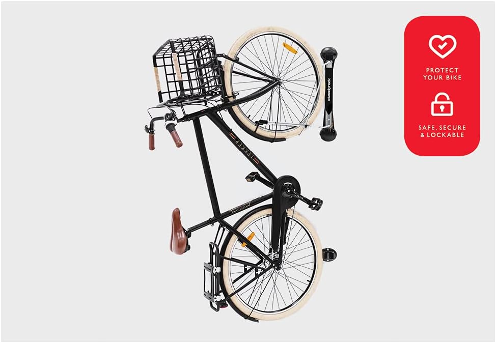 No Lift Swivel Bike Wall Mount, Vertical Bike Storage Solution