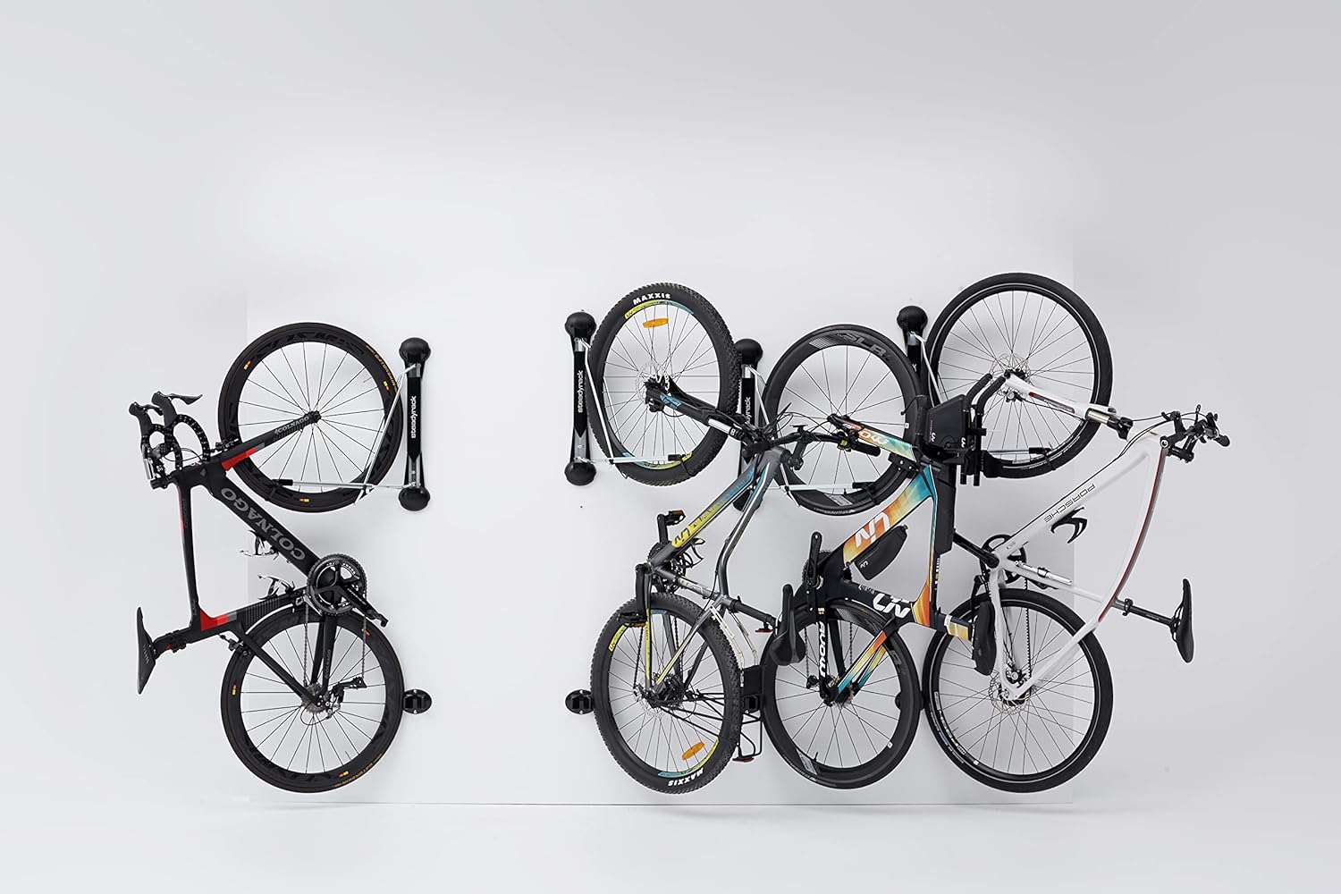 No Lift Swivel Bike Wall Mount, Vertical Bike Storage Solution