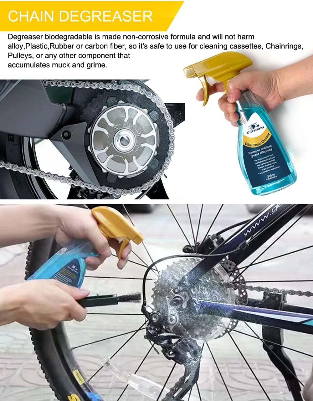 Bicycle Chain Oil & Cleaner Kit