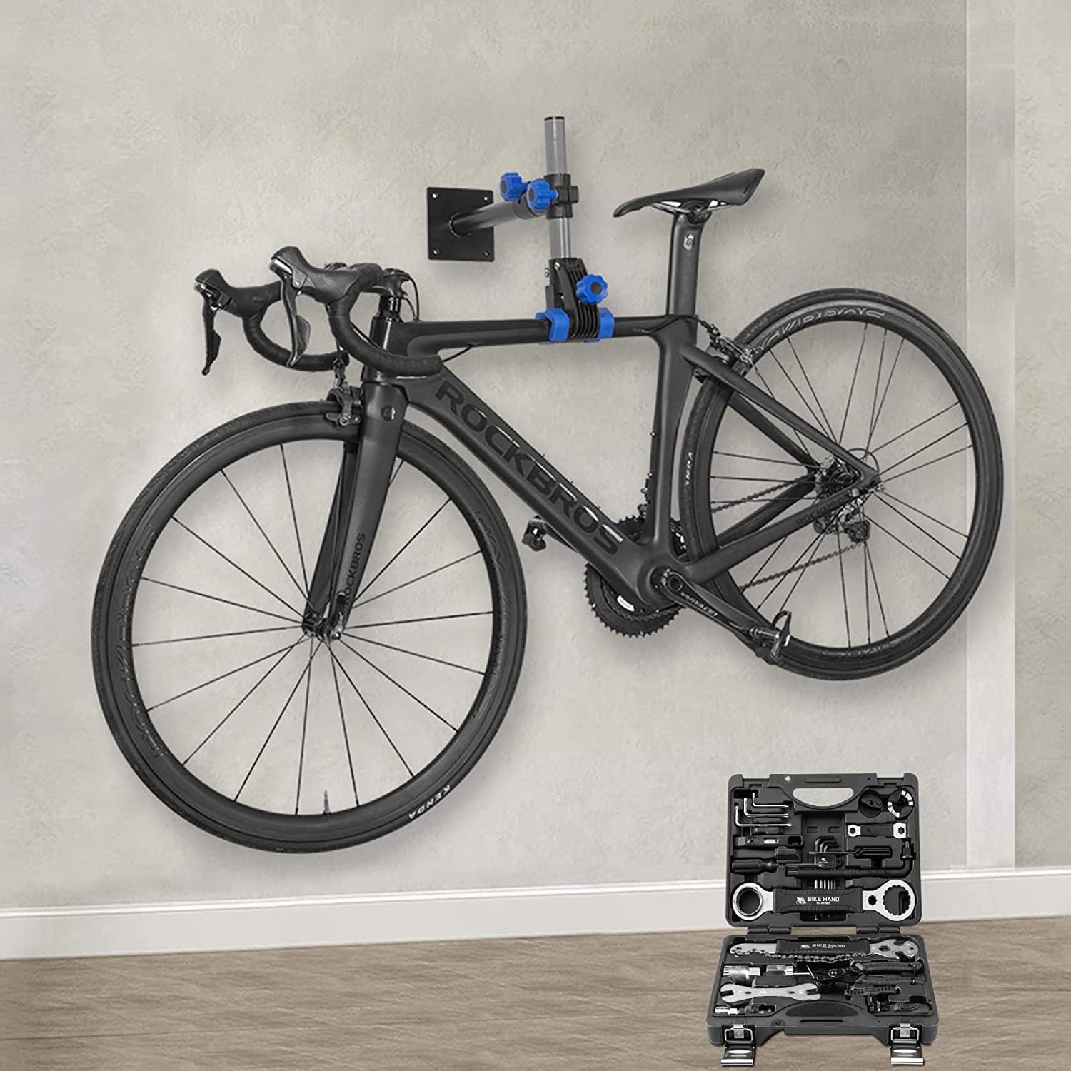 Bicycle Maintenance Stand, Wall-Mounted, Adjustable