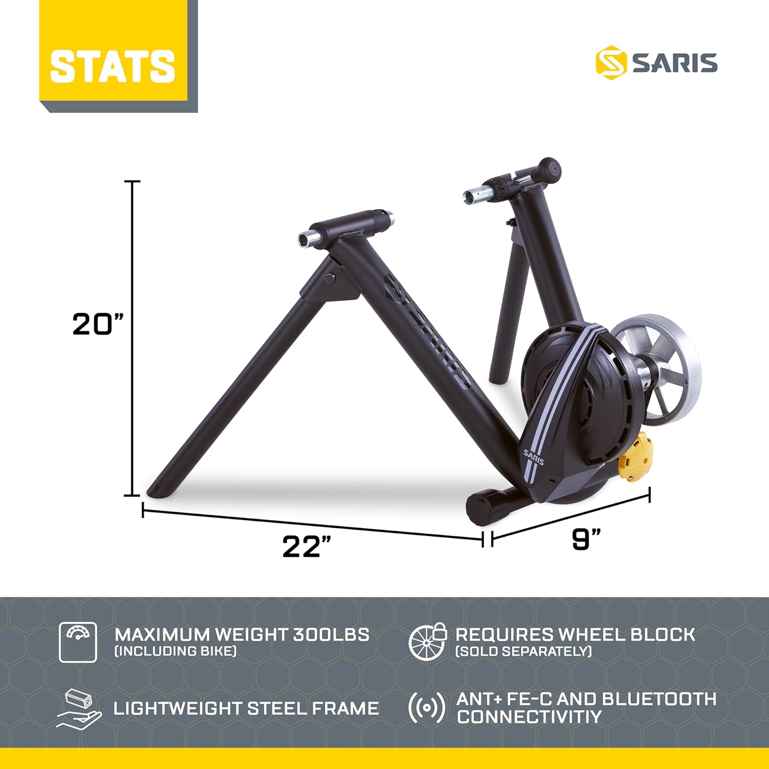 Smart Bike Trainer, Electromagnetic, Zwift Compatible