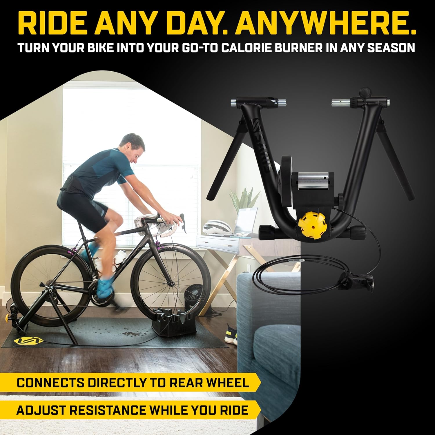 Magnetic Bike Trainer, Zwift Compatible