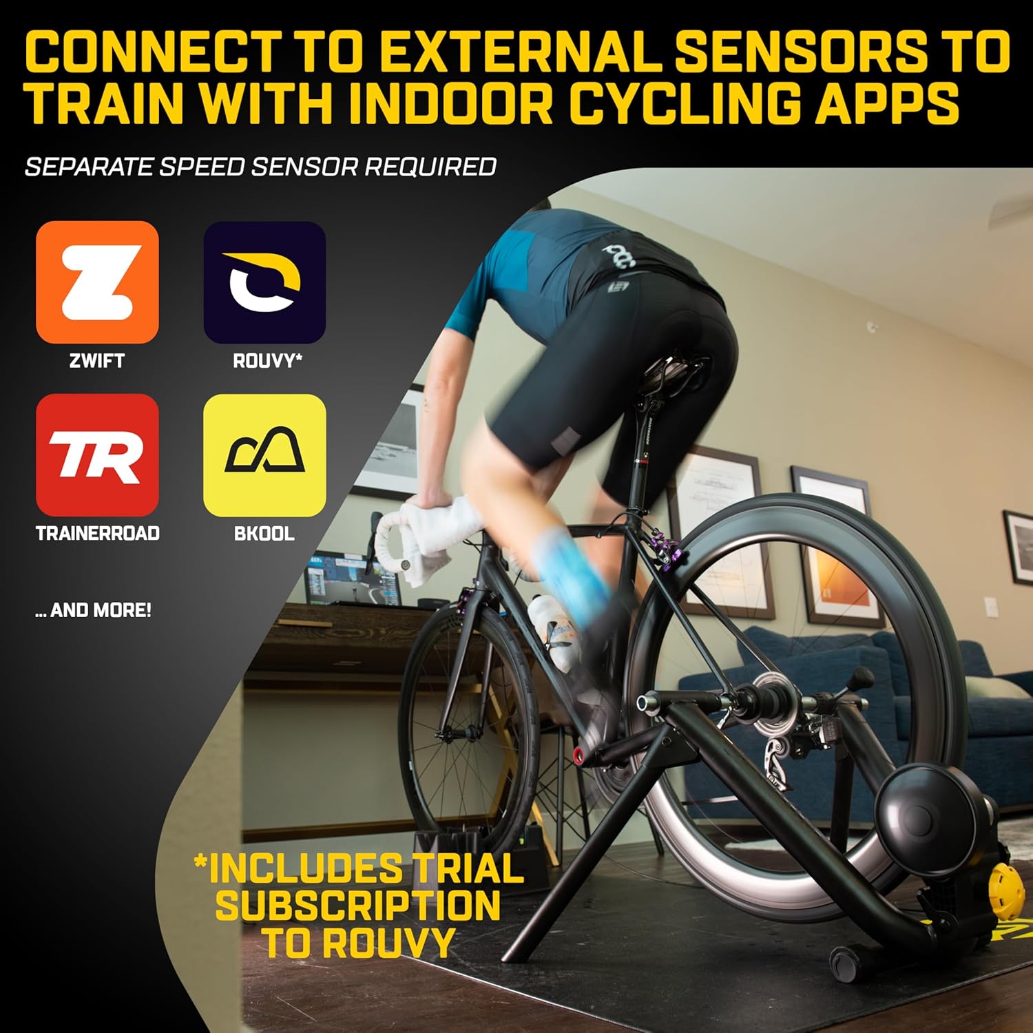 Magnetic Bike Trainer, Zwift Compatible