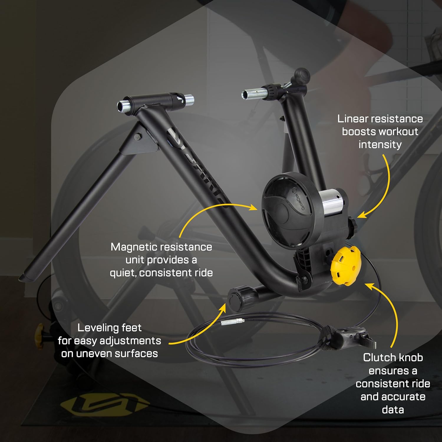 Magnetic Bike Trainer, Zwift Compatible