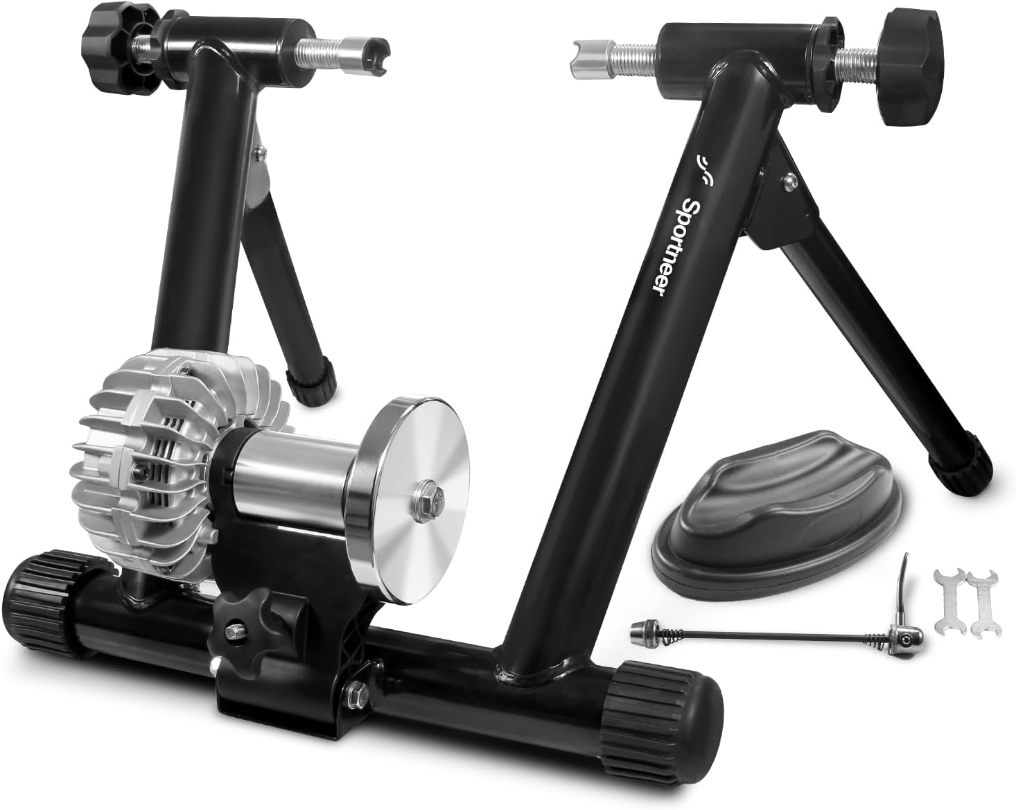 Fluid Bike Trainer, Auto Resistance, 26-29"/700C Wheels
