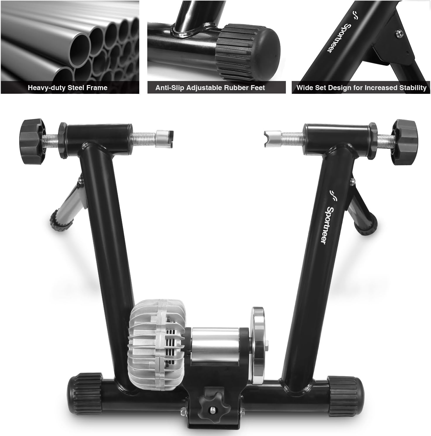 Fluid Bike Trainer, Auto Resistance, 26-29"/700C Wheels