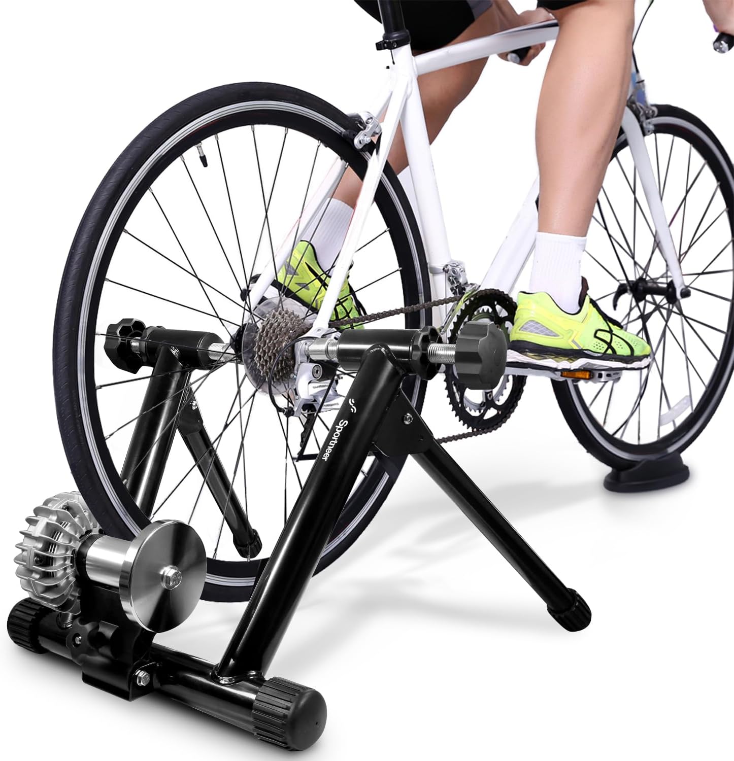 Fluid Bike Trainer, Auto Resistance, 26-29"/700C Wheels
