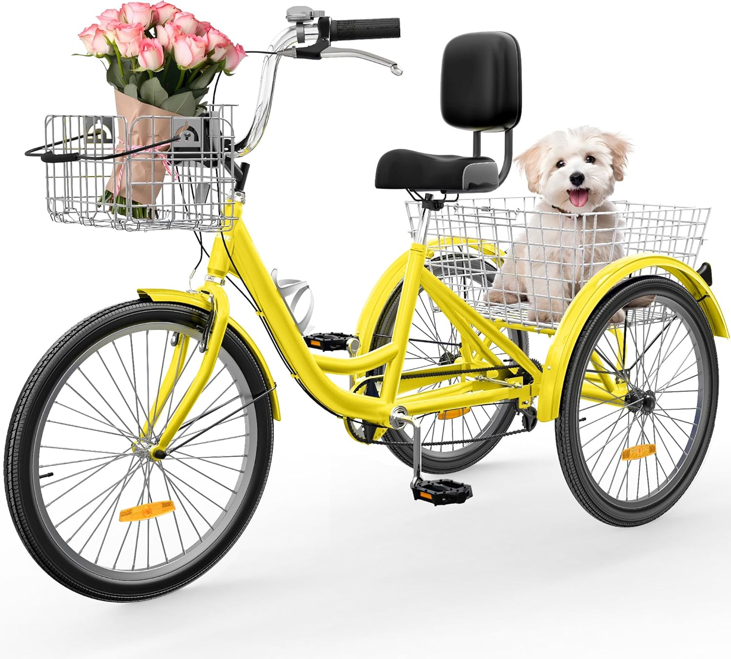 24/26" 1/7-Speed Adult Tricycle, Baskets