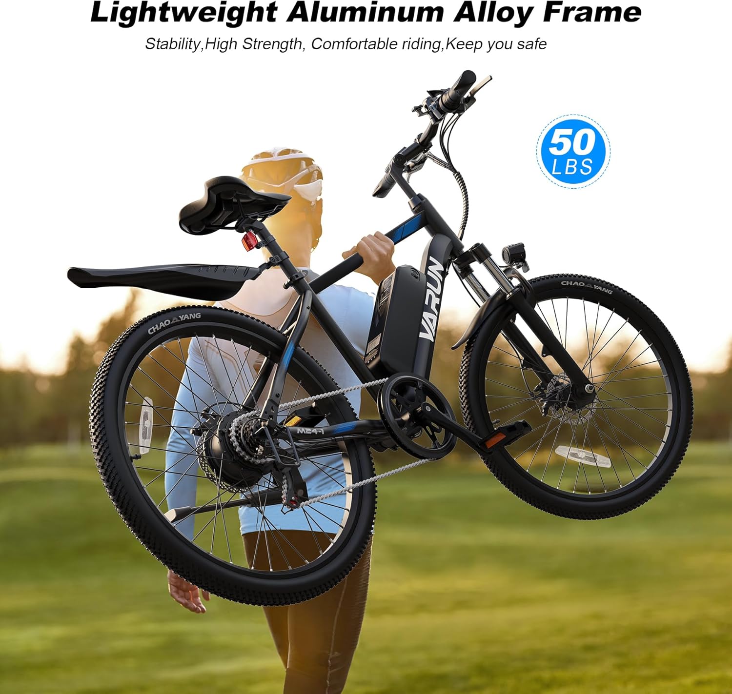350W 20MPH Electric Bike, 36V Battery, 24" Mountain
