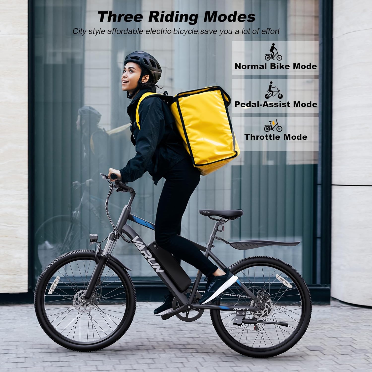 350W 20MPH Electric Bike, 36V Battery, 24" Mountain