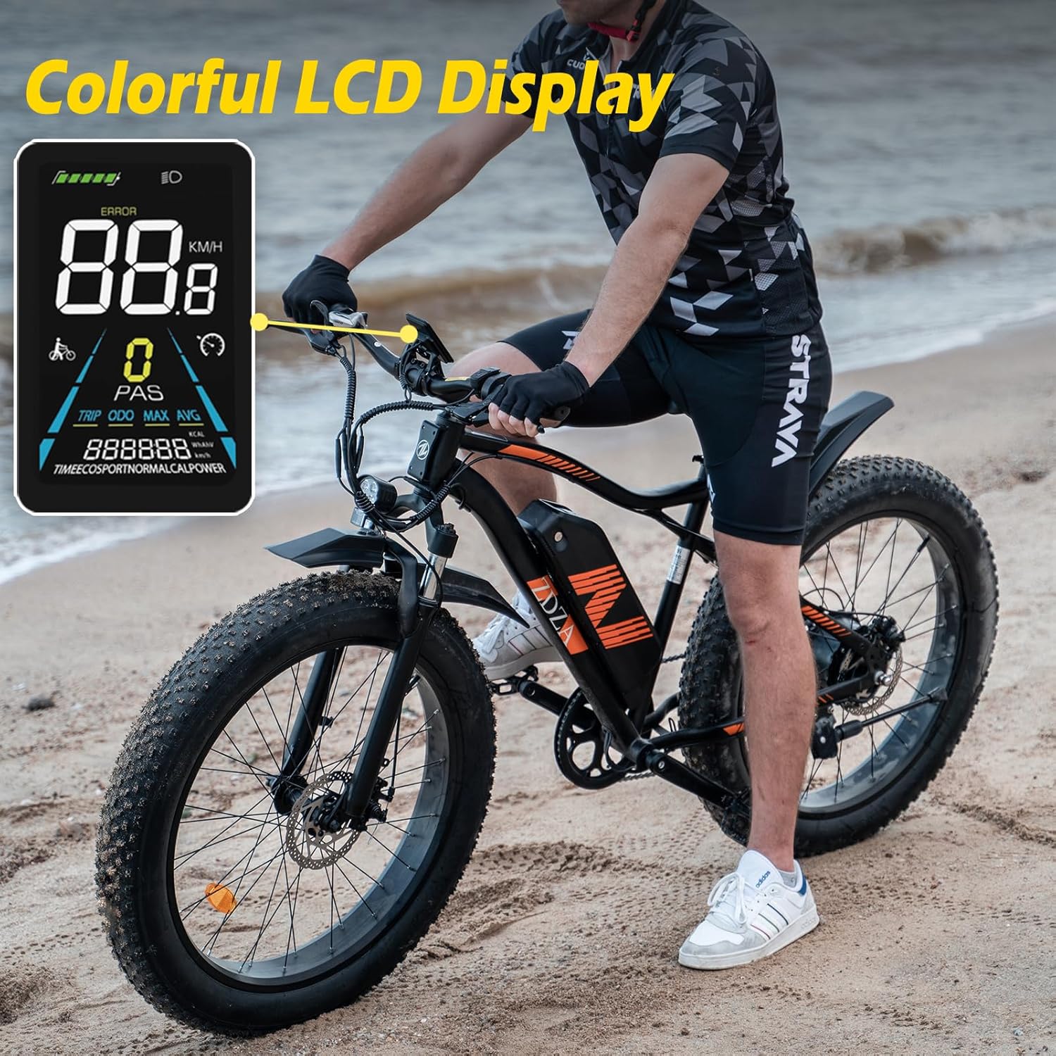 26" Thick Tire 1500W E-Bike, 48V Battery, 28MPH