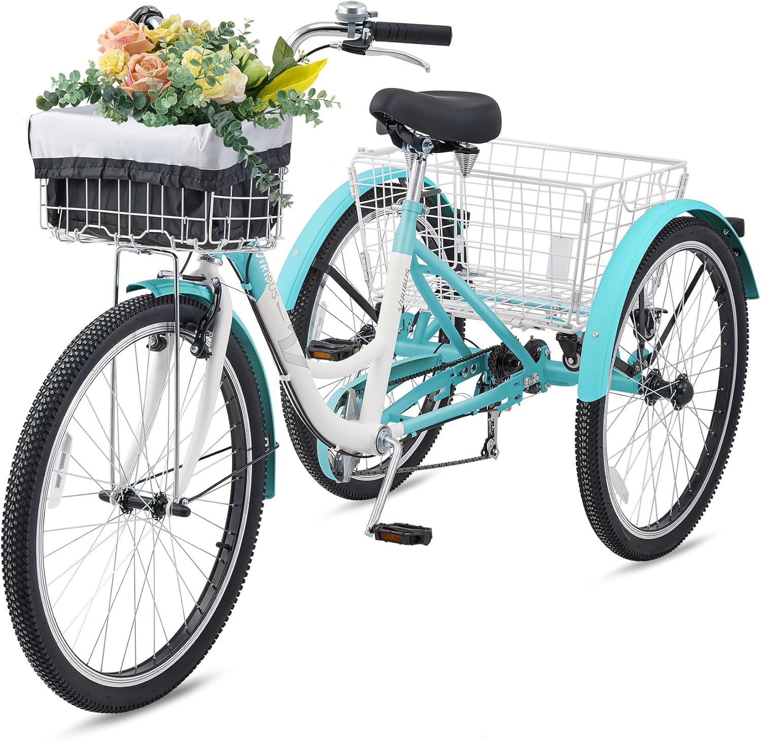 24/26" 7-Speed Women's Bike, Wicker Basket