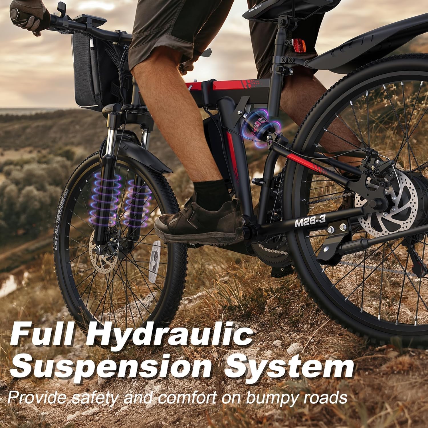 750W Folding E-Bike, 48V Battery, 20+MPH, 50 Miles