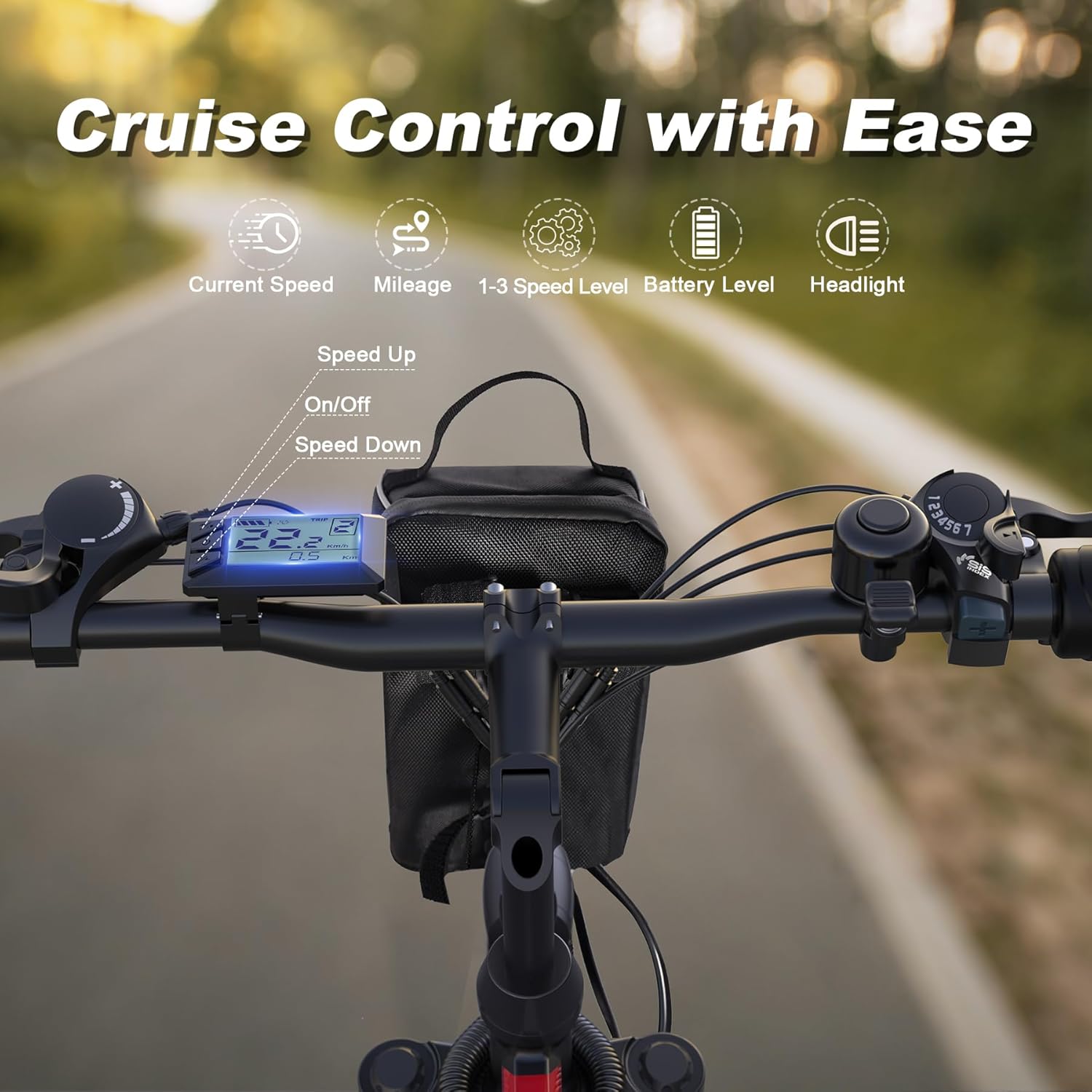 750W Folding E-Bike, 48V Battery, 20+MPH, 50 Miles