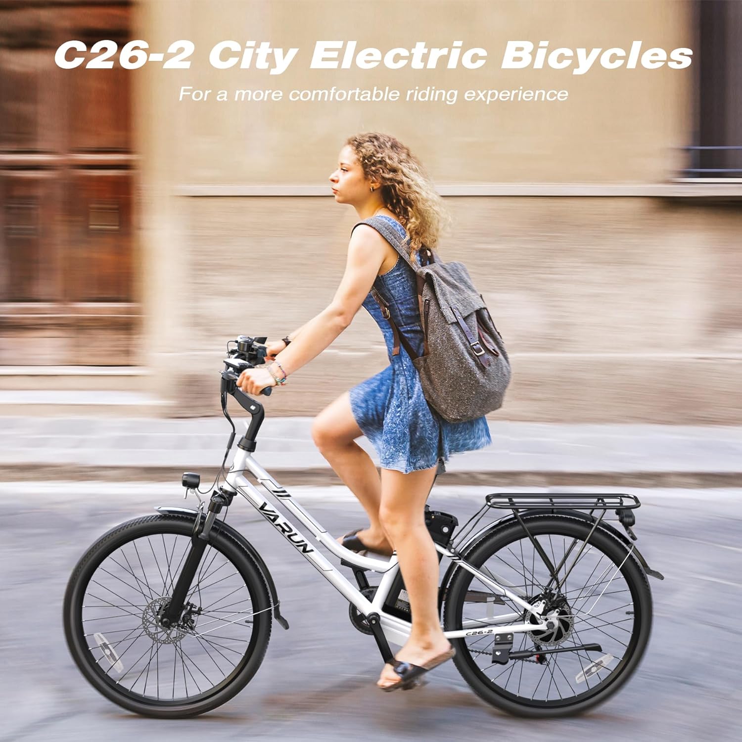 500W Electric Bike, Removable Battery, 7 Speed