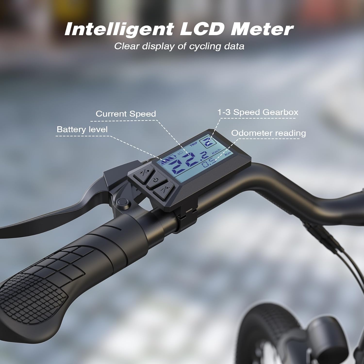 500W Electric Bike, Removable Battery, 7 Speed