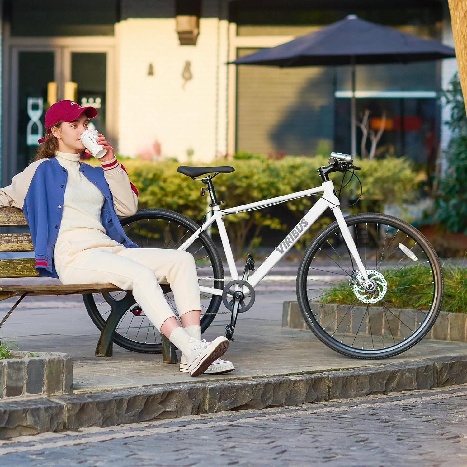 28" 7 Speed Hybrid Bike, Aluminum Frame