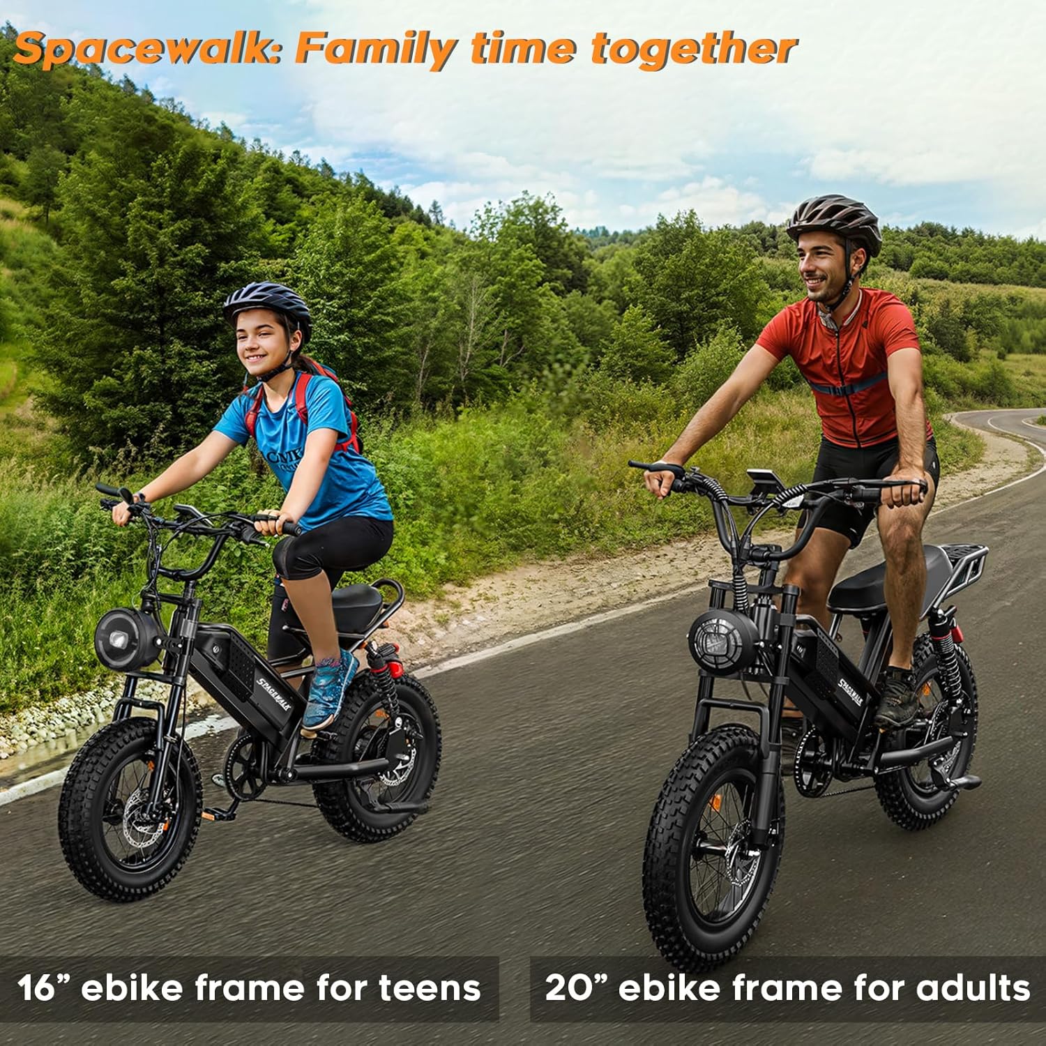 16" 750W Mini Electric Bike, 48V/15AH Battery