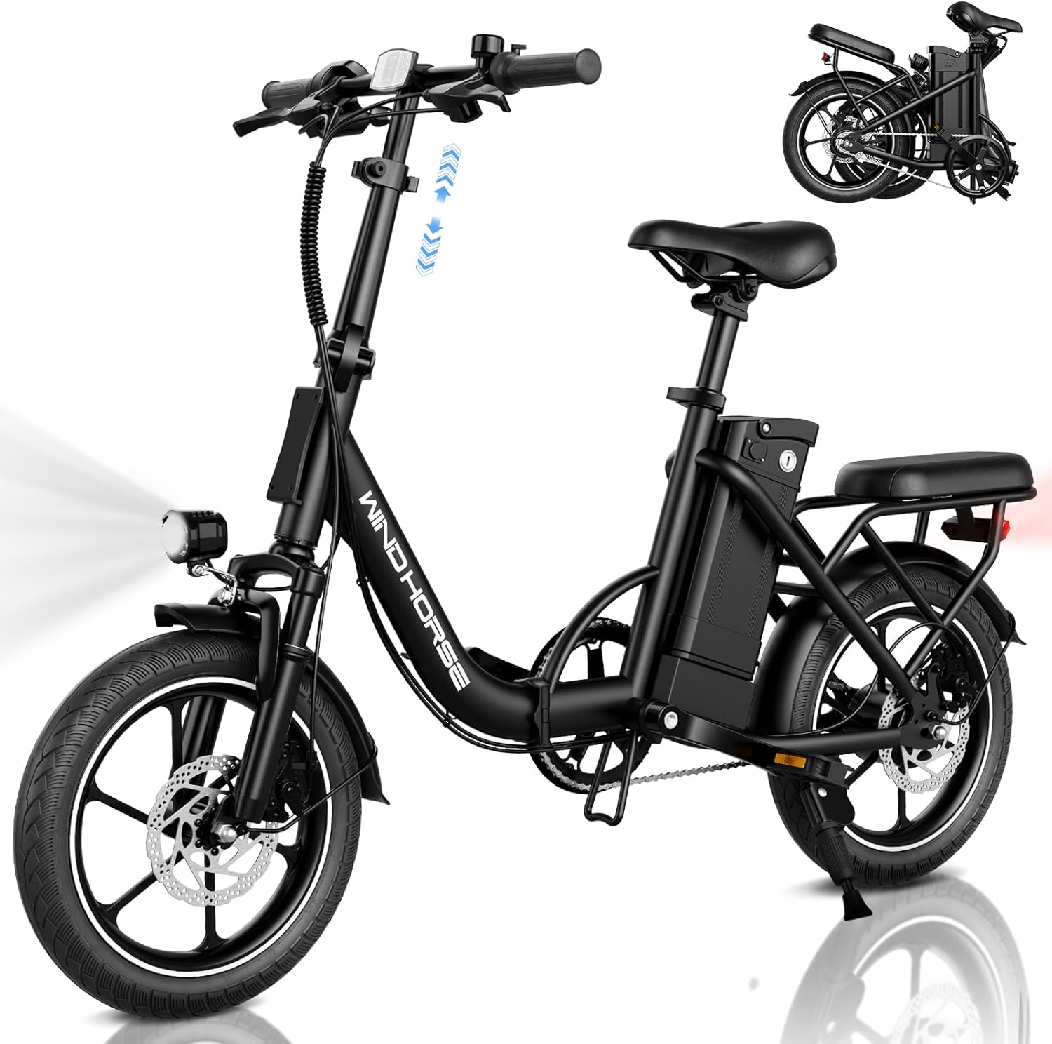630W E-Bike, Dual Disc Brakes, 35 Miles Range