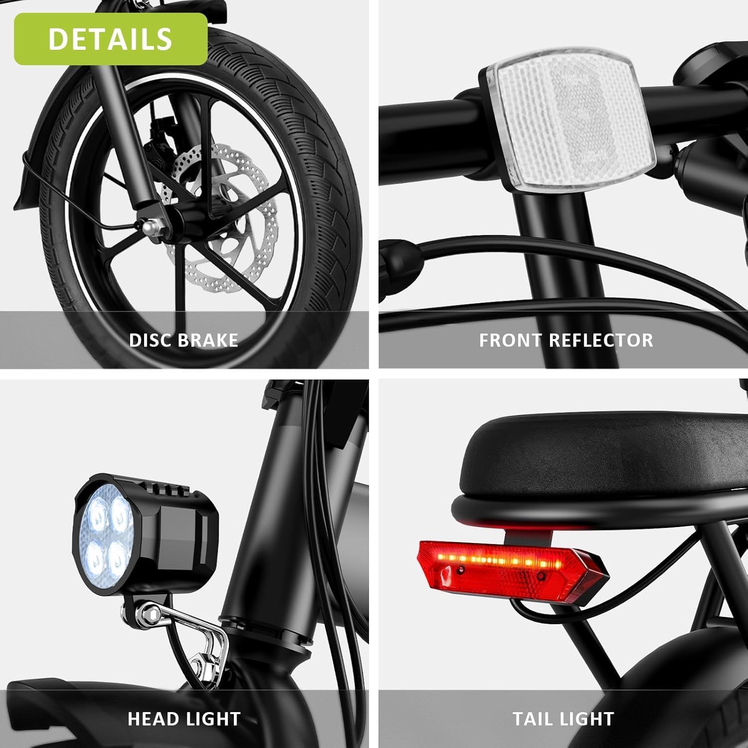 630W E-Bike, Dual Disc Brakes, 35 Miles Range