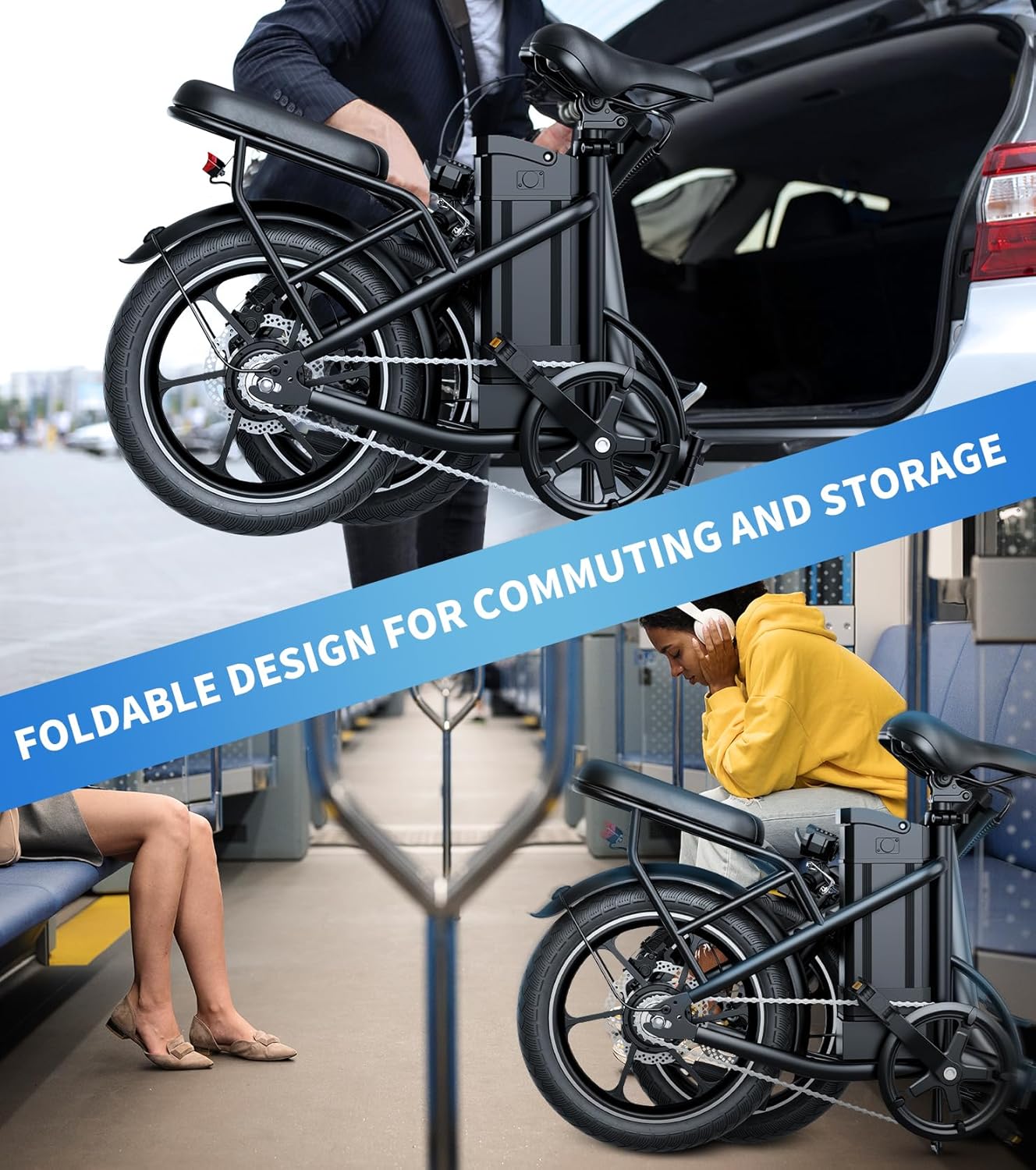 630W E-Bike, Dual Disc Brakes, 35 Miles Range