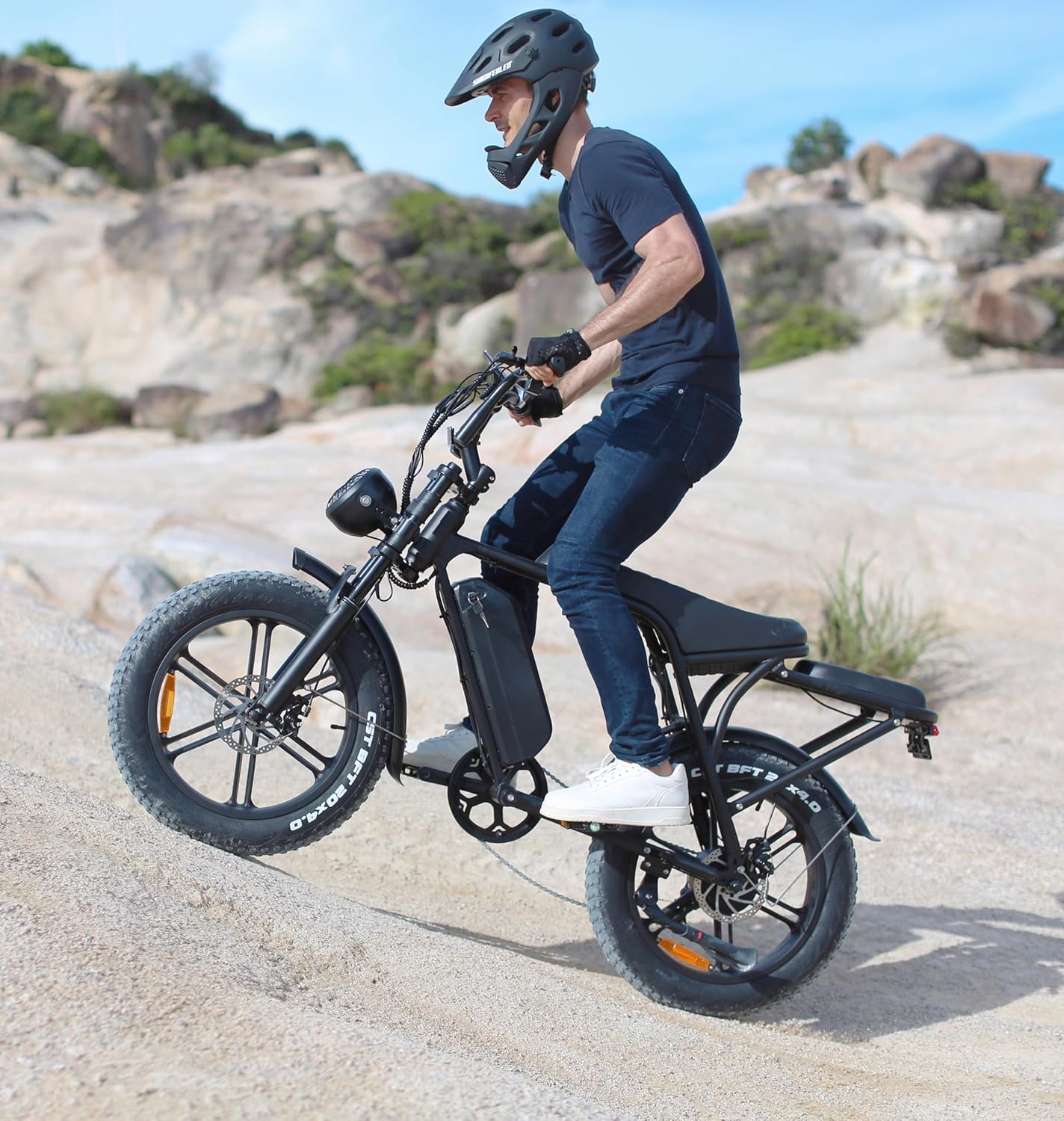 750W Fat Tire E-Bike, 48V 15Ah Battery, 7 Speed
