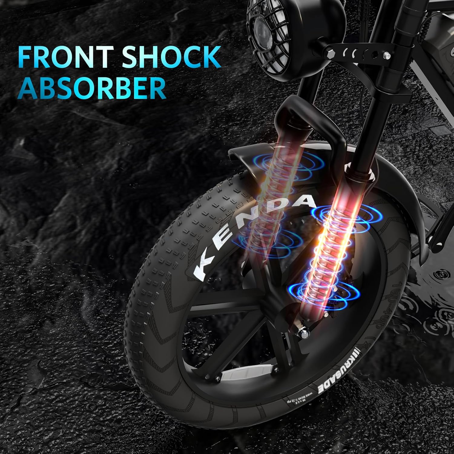 750W Fat Tire E-Bike, 48V 15Ah Battery, 7 Speed