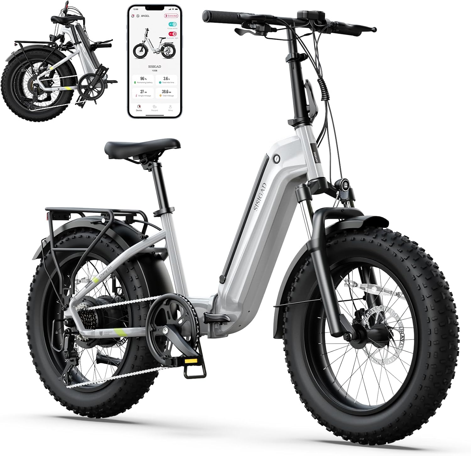 1500W 20" Electric Bike, 48V Battery