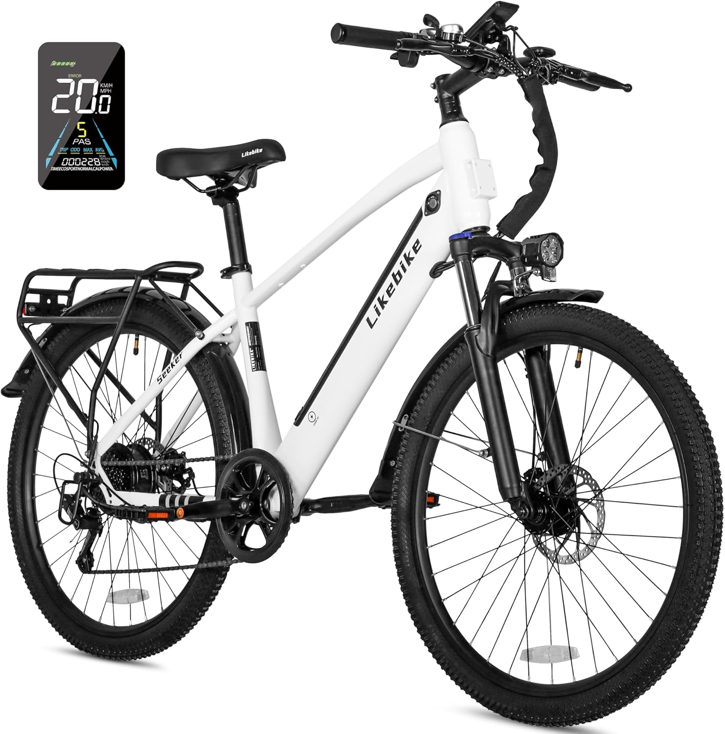 26" 500W Electric Bike, 35 Miles Range