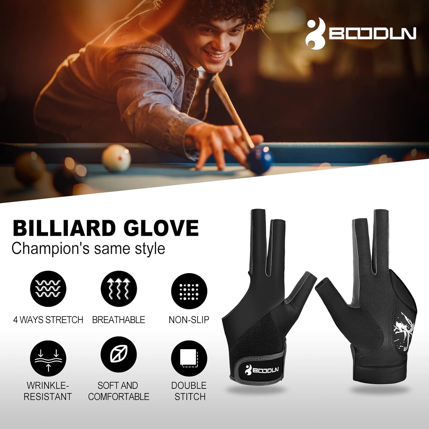 Left Hand Billiard Gloves