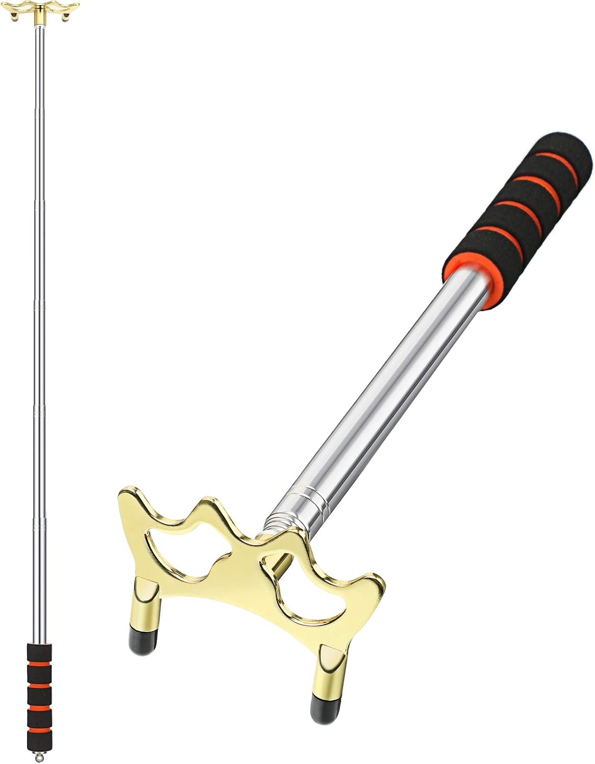 Billiard Cue Snooker Bridge Pool table accessories Retractable pool cue rack with removable brass bridge head