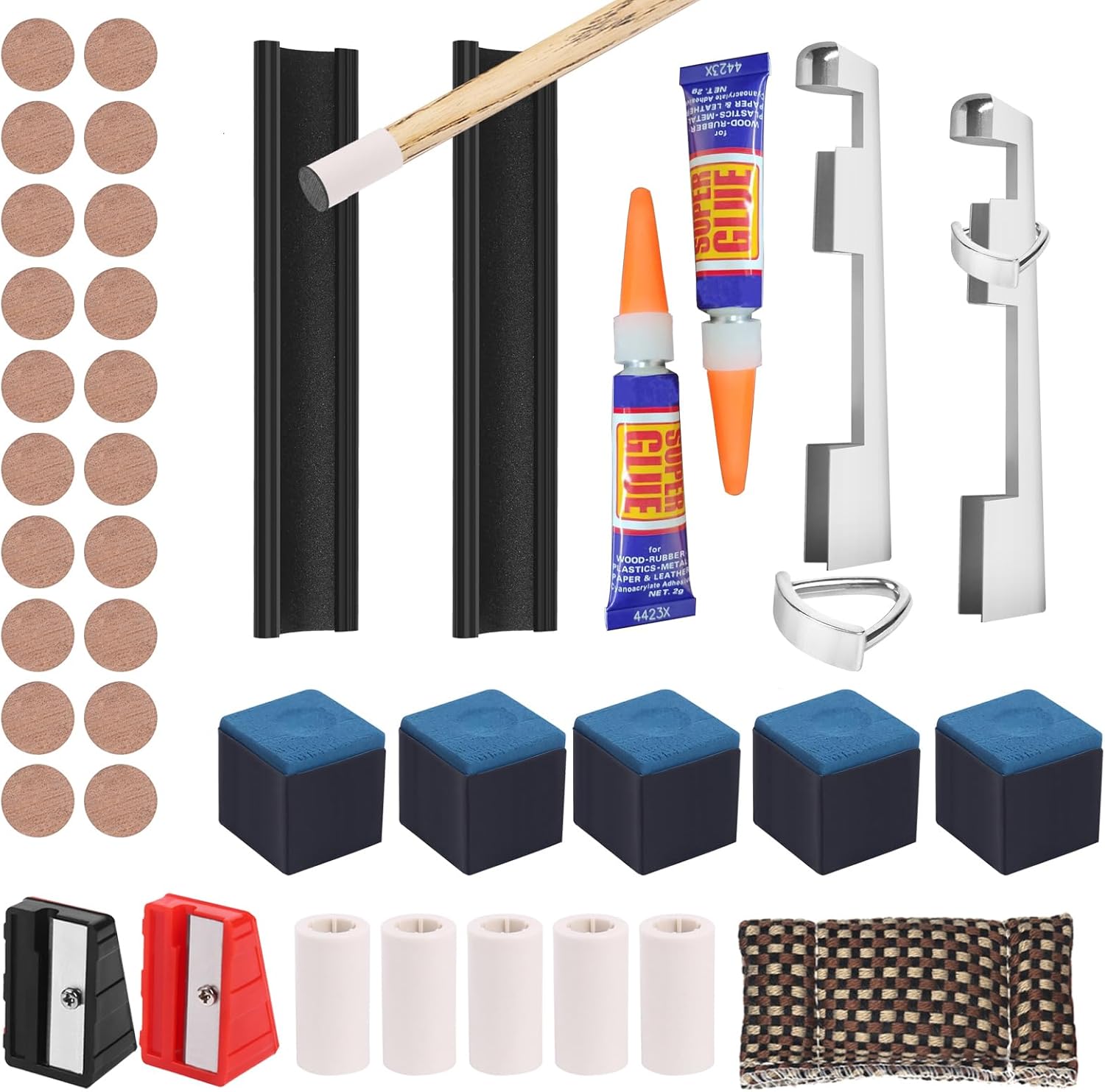 39 Piece Billiard Cue Repair Kit