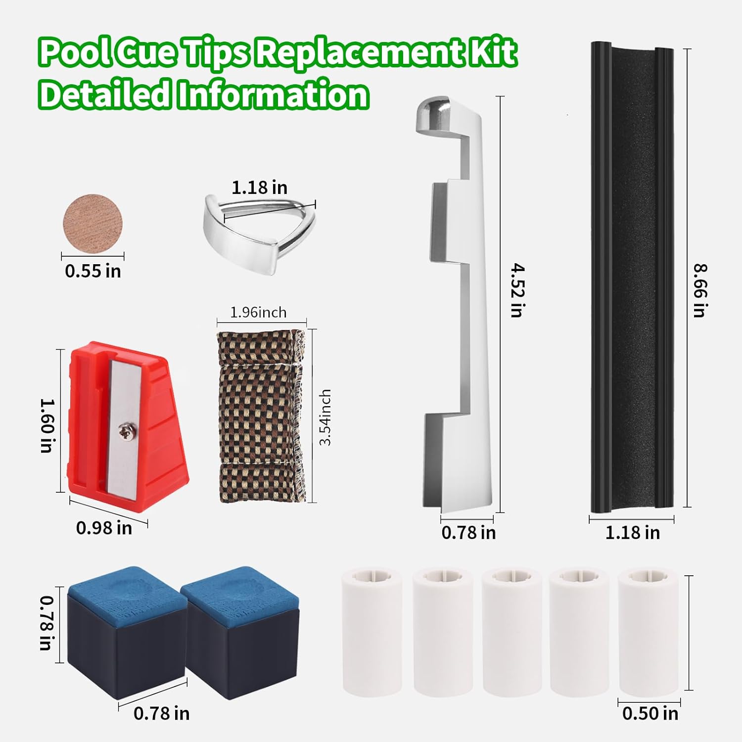 39 Piece Billiard Cue Repair Kit
