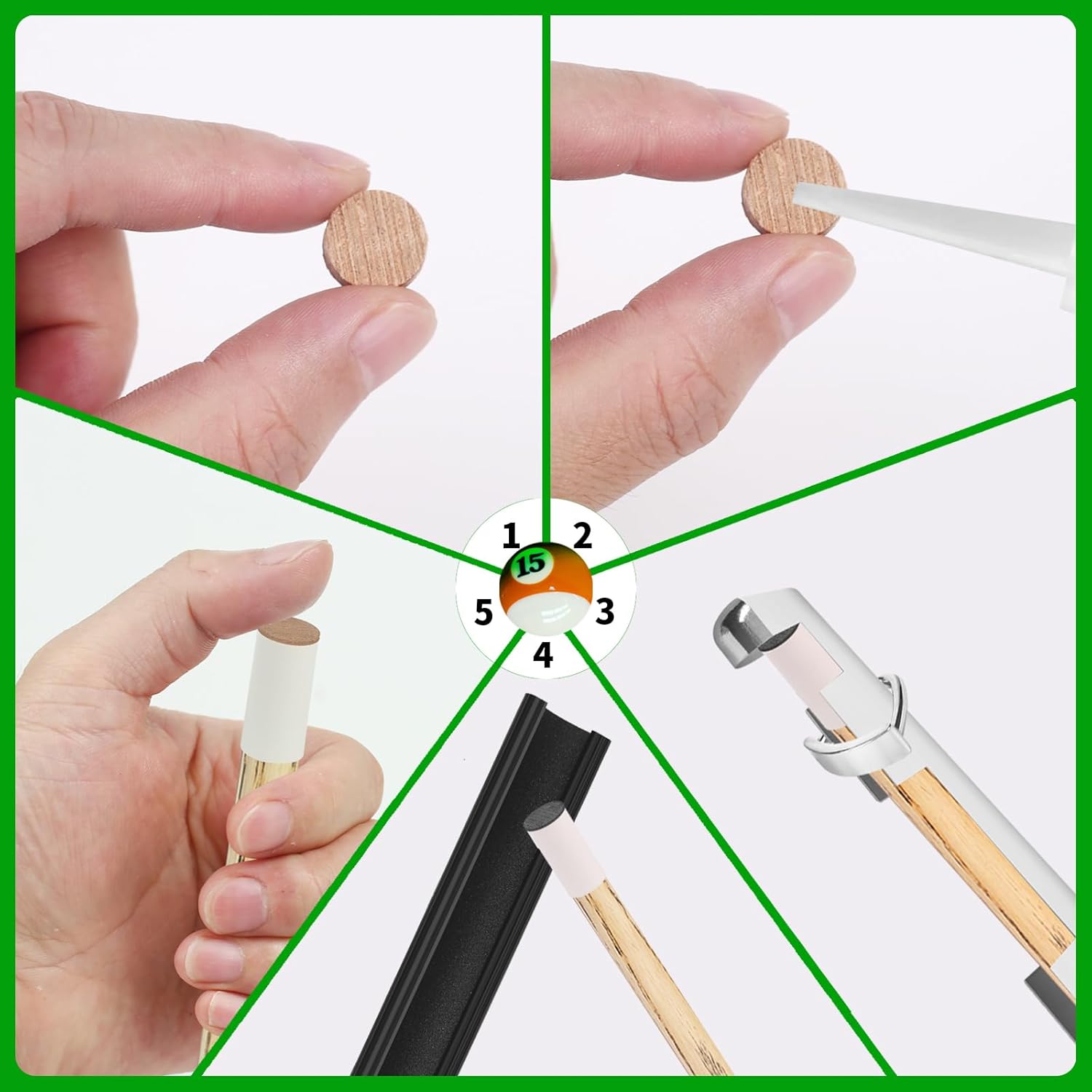 39 Piece Billiard Cue Repair Kit