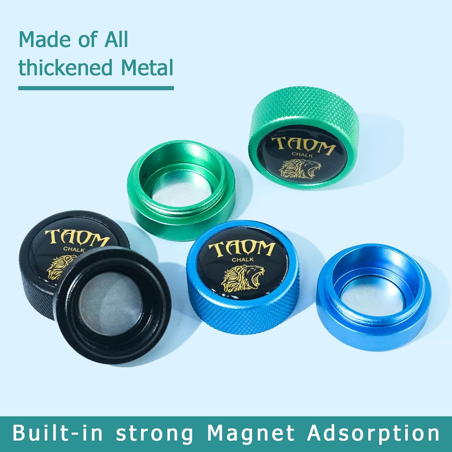 Portable Pool Chalk Holder, Magnetic