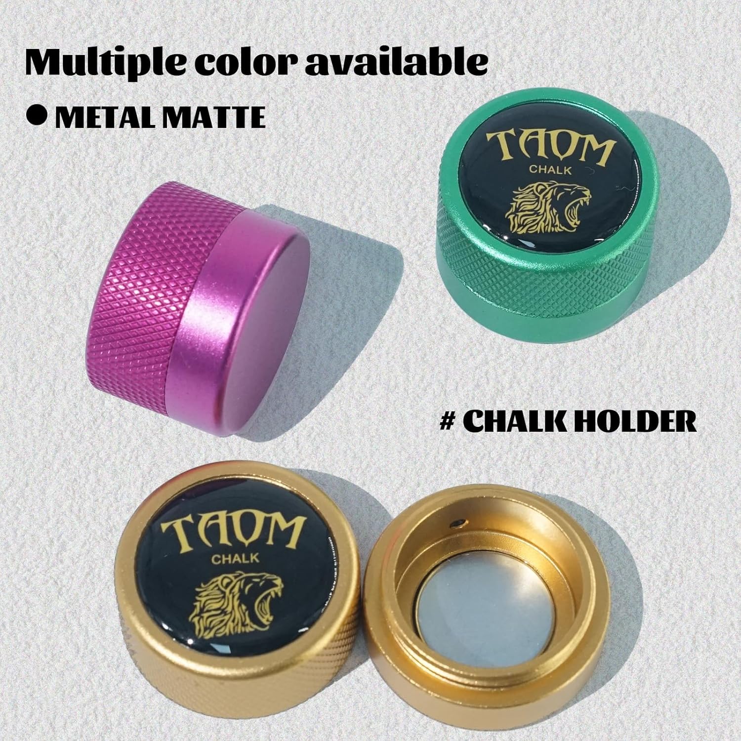 Portable Pool Chalk Holder, Magnetic