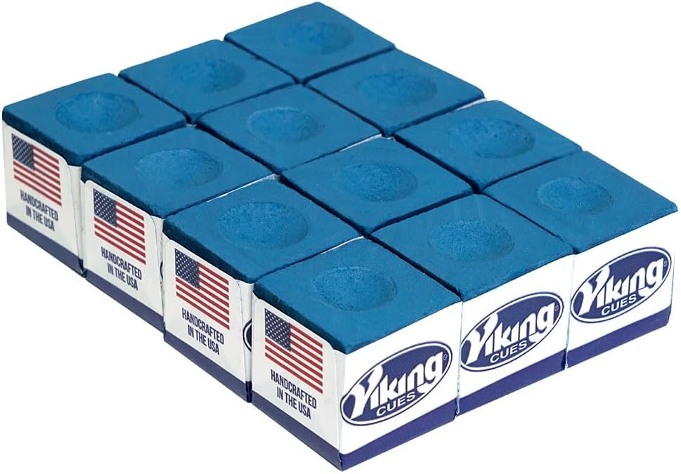 12 Pack Billiard Pool Stick Chalk