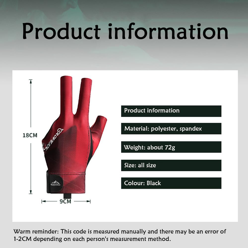 Left Handed Pool Gloves