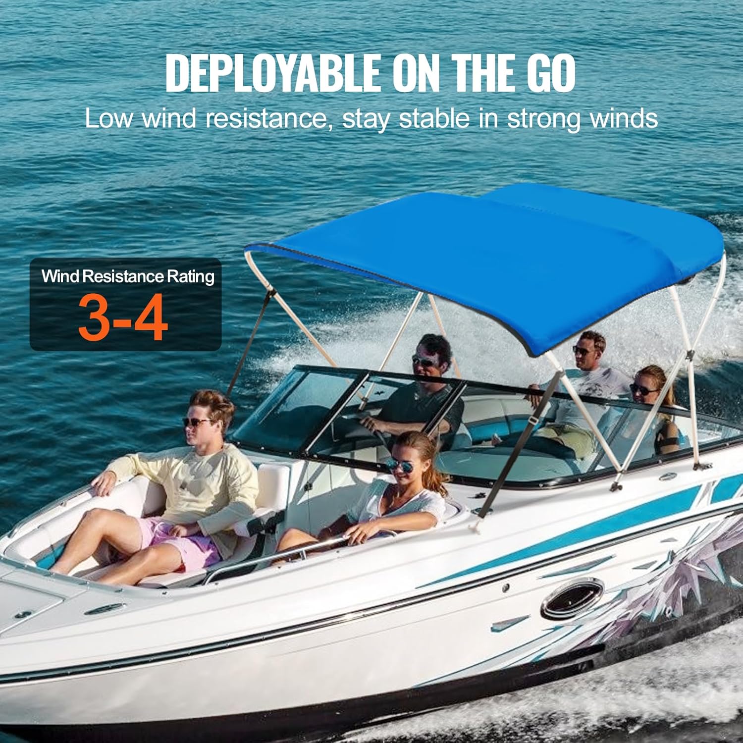 3 Bow / 4Bow Boat Tops, 900D Polyester Canopy