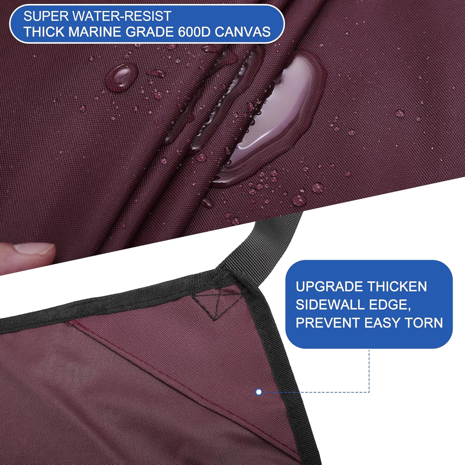 1 Set 600D 4 Bow Top Replacement Cover