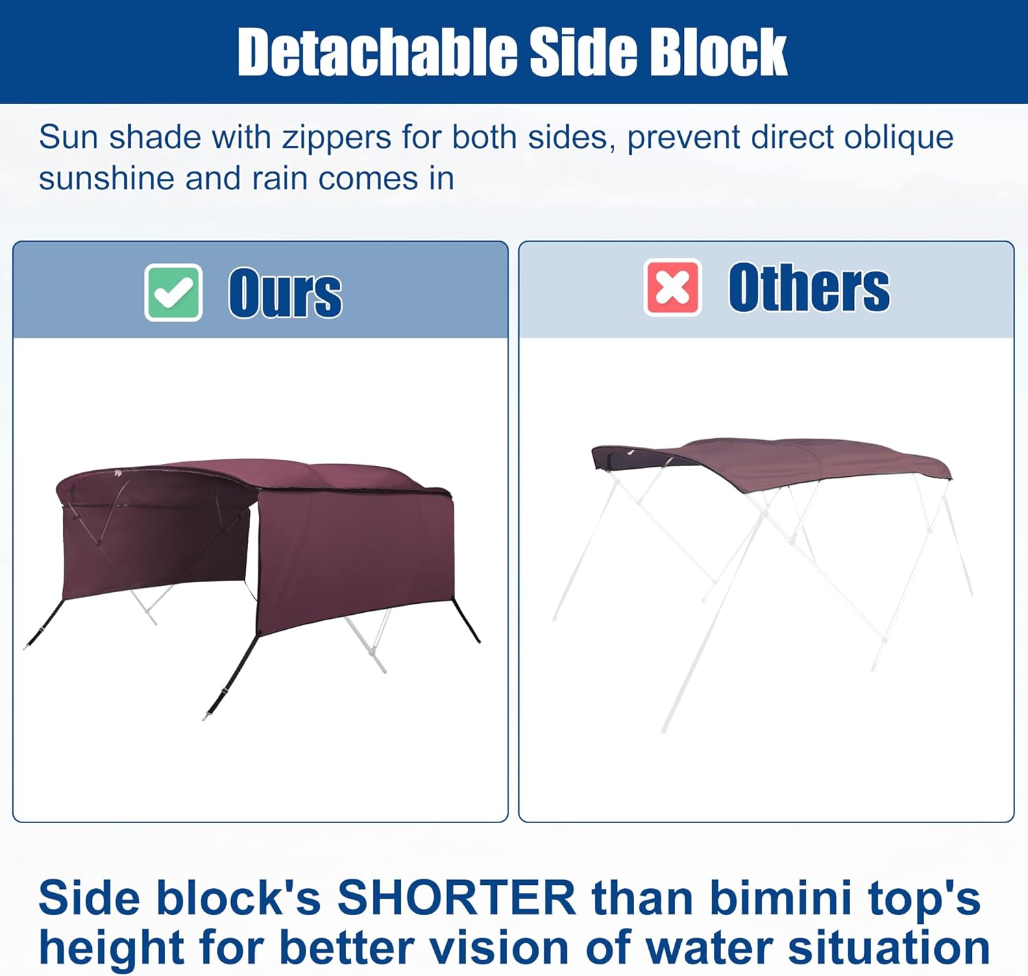 1 Set 600D 4 Bow Top Replacement Cover
