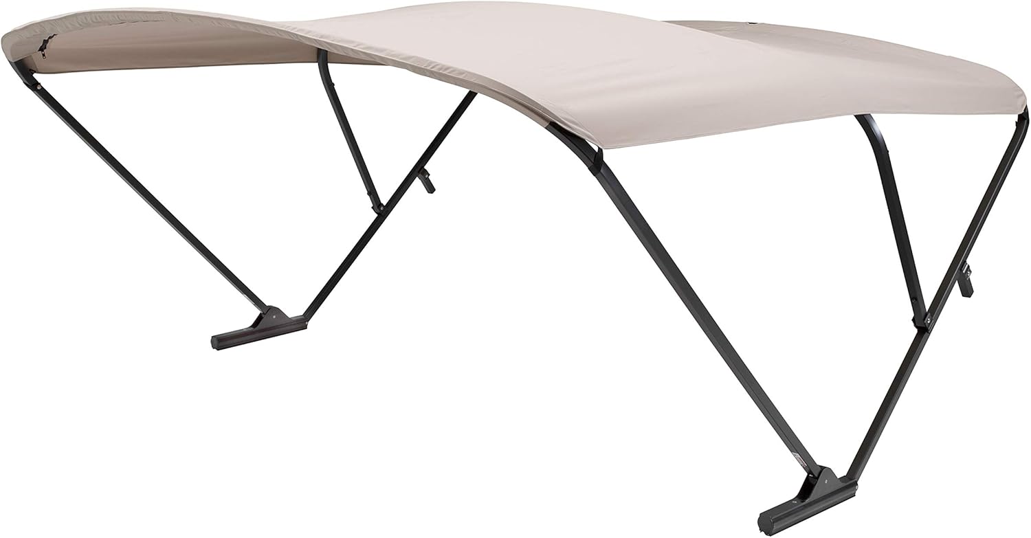 Pontoon Power Bimini Top, 10' Marine-Grade Canvas
