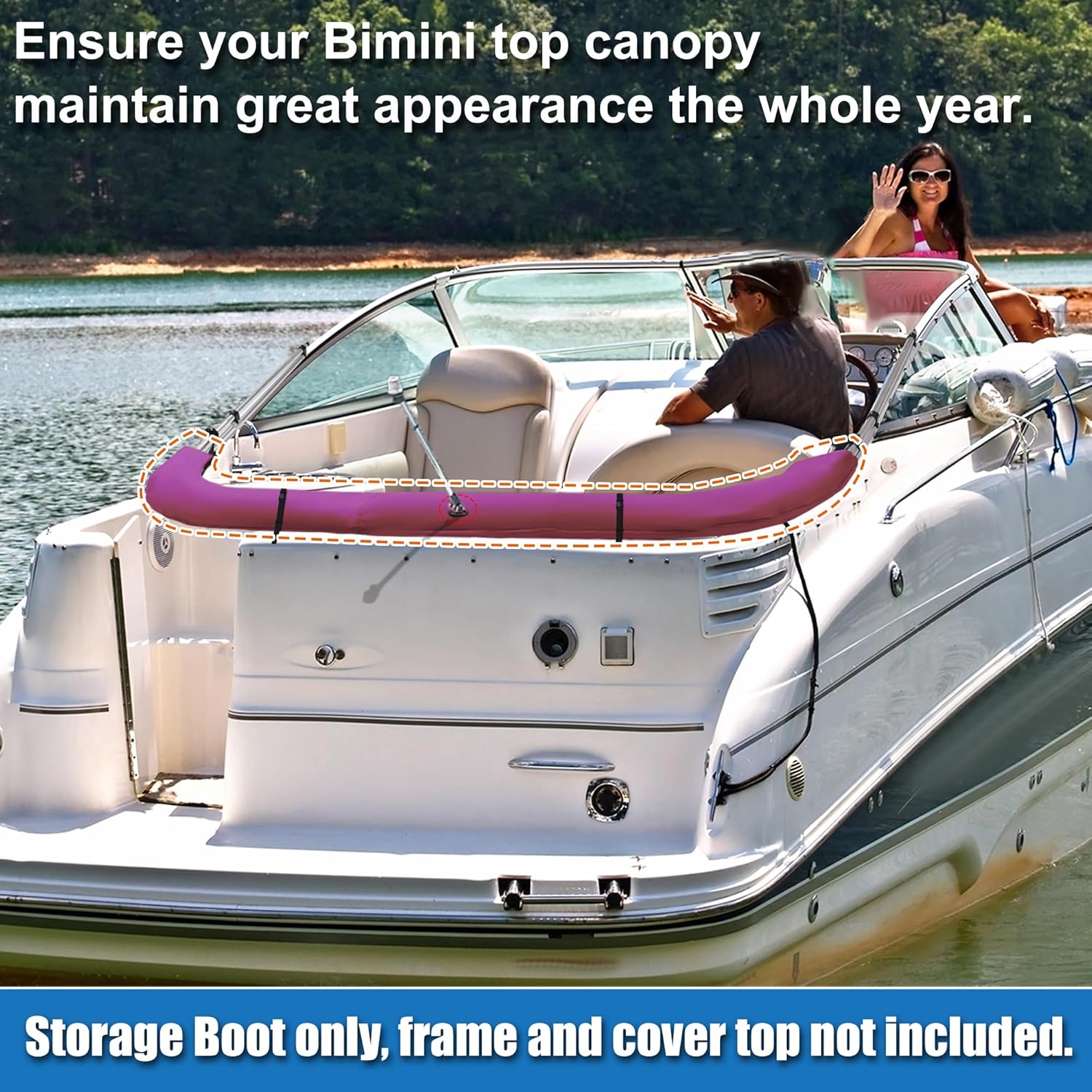 Square Frame Top Storage Boot Cover