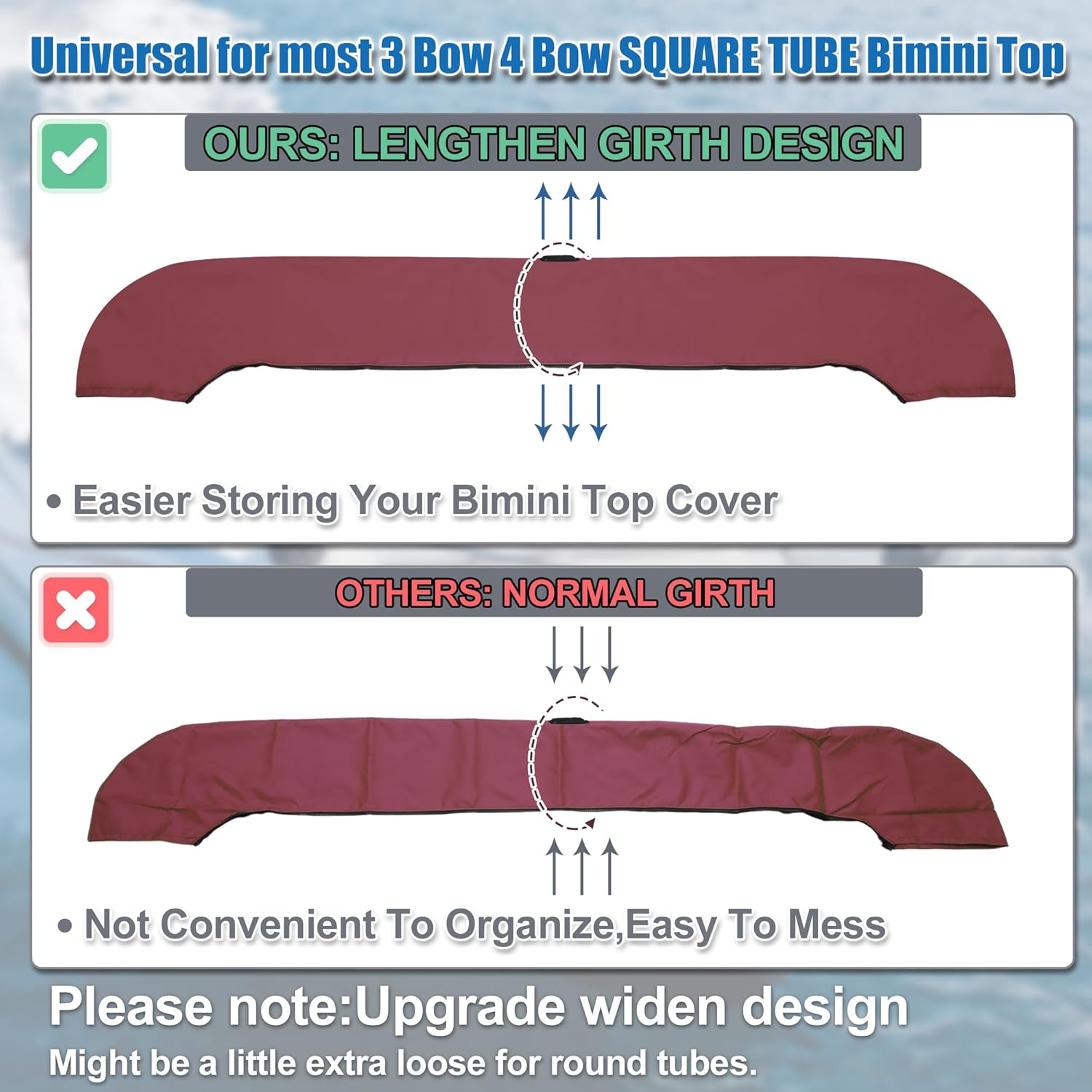 Square Frame Top Storage Boot Cover