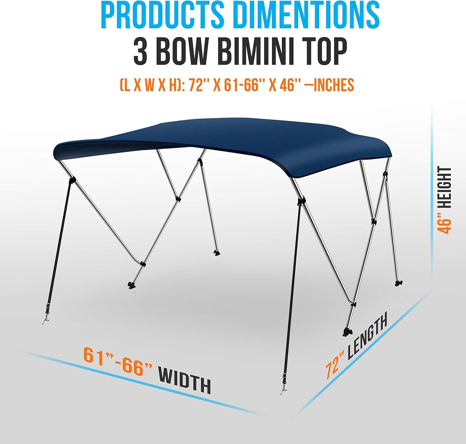 Waterproof Boat Bimini Top Cover
