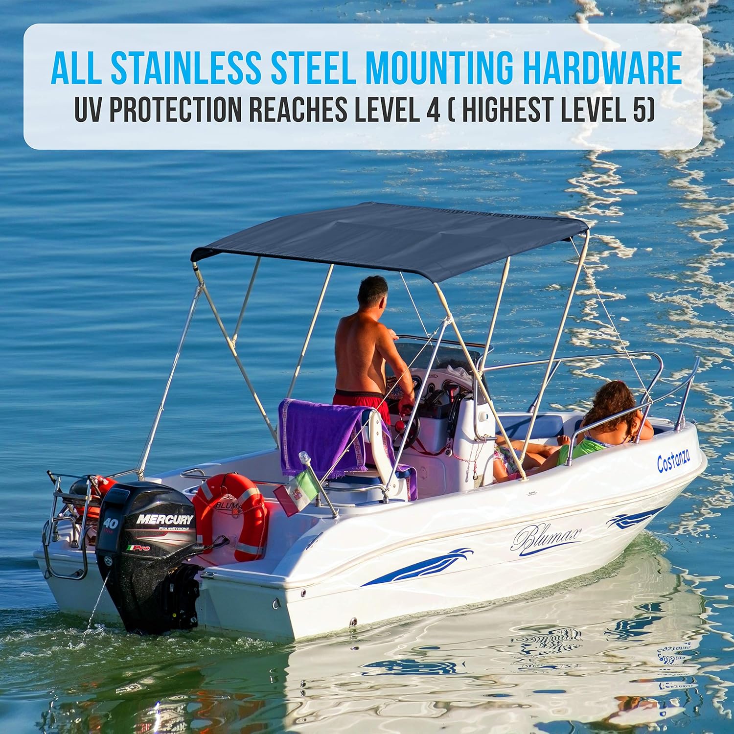 Waterproof Boat Bimini Top Cover