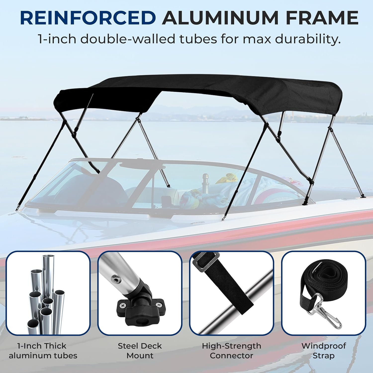 Waterproof Boat Cover - 54-60 Inches Wide